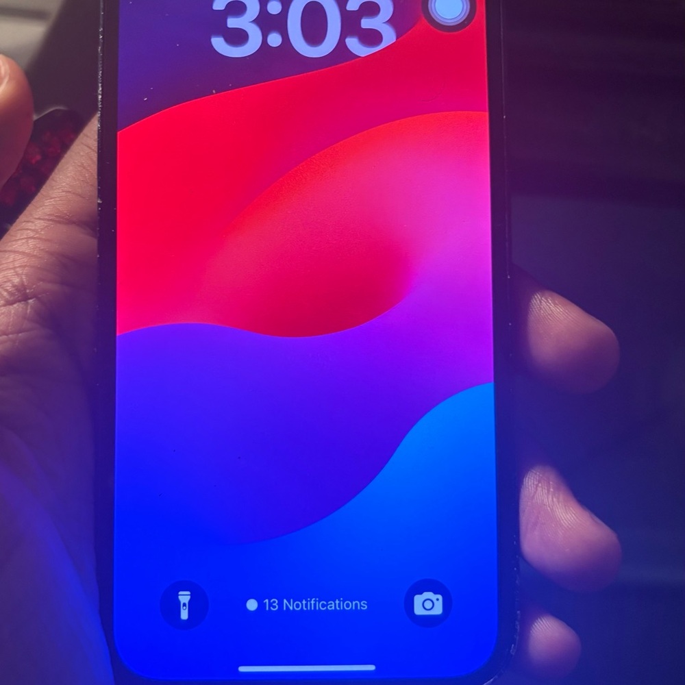 Black Cell Phone with Vibrant Display and Modern Design
